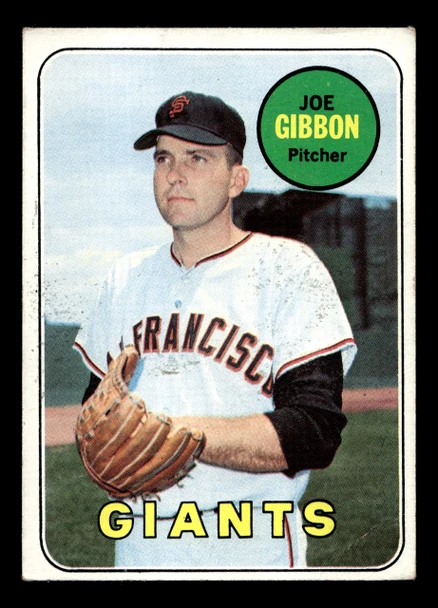 1969 Topps Joe Gibbon #158 San Francisco Giants VG-EX front of card