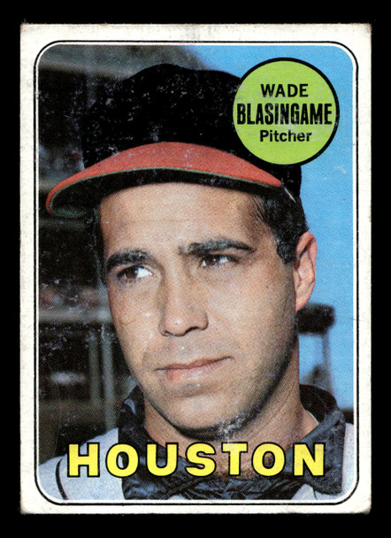 1969 Topps Wade Blasingame #308 Houston Astros VG-EX — Example A front of card