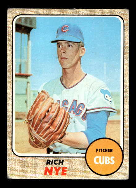 1968 Topps Rich Nye #339 Chicago Cubs VG-EX front of card
