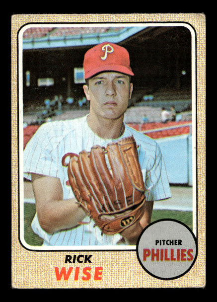 1968 Topps Rick Wise #262 Philadelphia Phillies VG-EX front of card