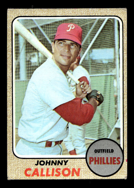 1968 Topps Johnny Callison #415 Philadelphia Phillies VG-EX front of card