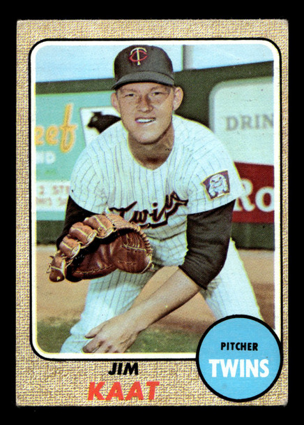 1968 Topps Jim Kaat #450 Minnesota Twins HOF VG-EX front of card