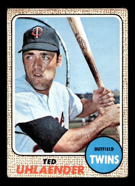 1968 Topps Ted Uhlaender #28 Minnesota Twins VG front of card