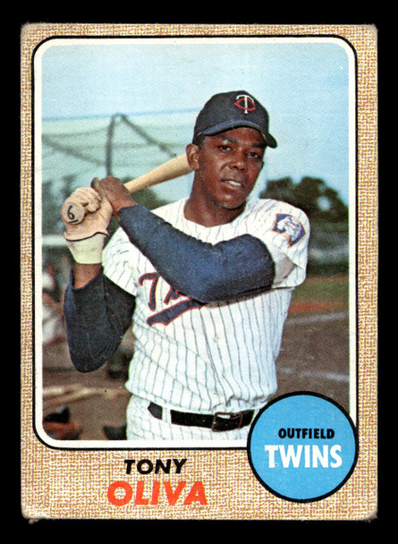 1968 Topps Tony Oliva #165 Minnesota Twins HOF VG front of card