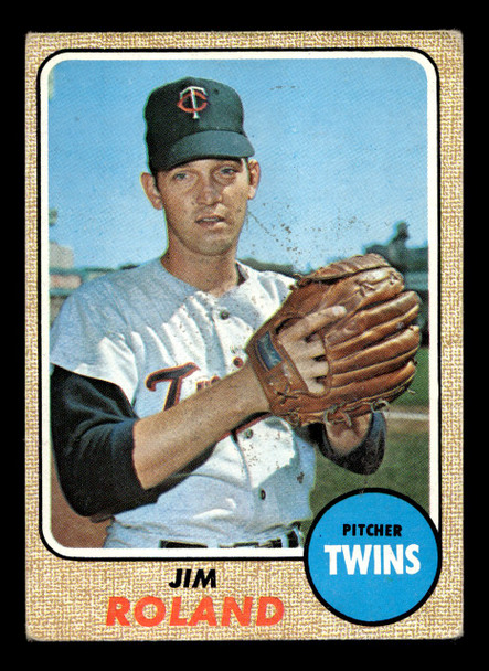 1968 Topps Jim Roland #276 Minnesota Twins VG-EX front of card
