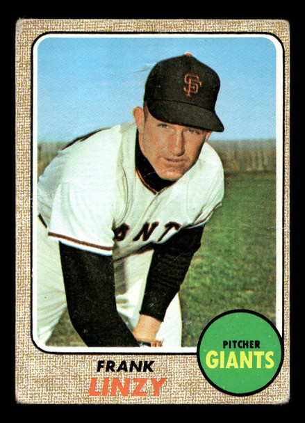 1968 Topps Frank Linzy #147 San Francisco Giants VG-EX front of card