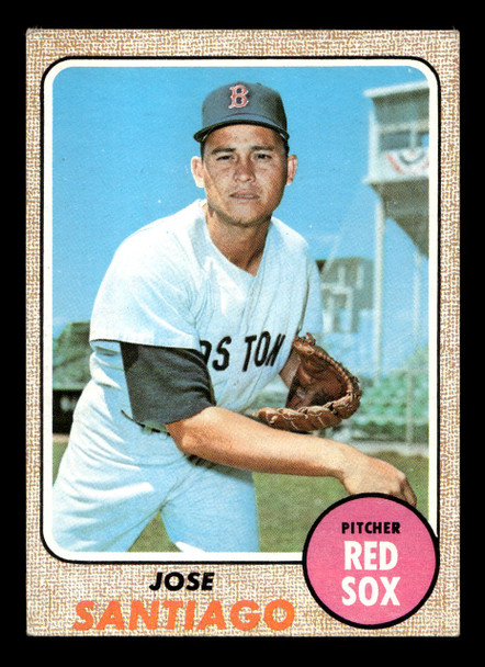 1968 Topps Jose Santiago #123 Boston Red Sox VG-EX front of card