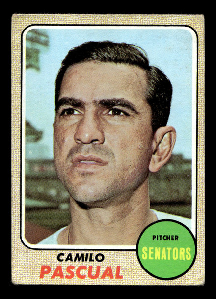 1968 Topps Camilo Pascual #395 Washington Senators VG-EX front of card