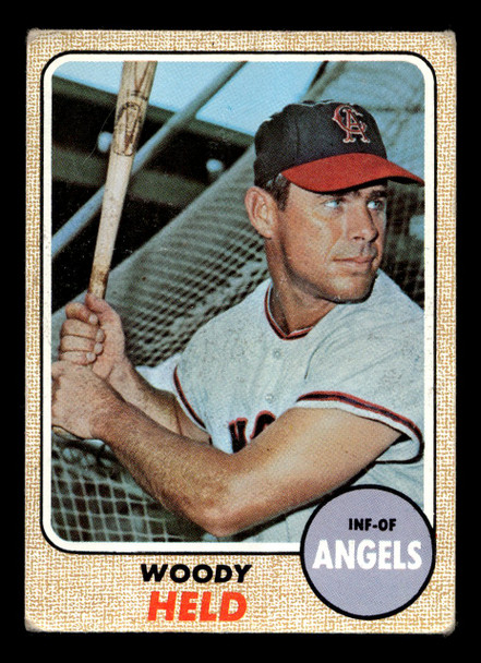 1968 Topps Woodie Held #289 California Angels VG-EX front of card