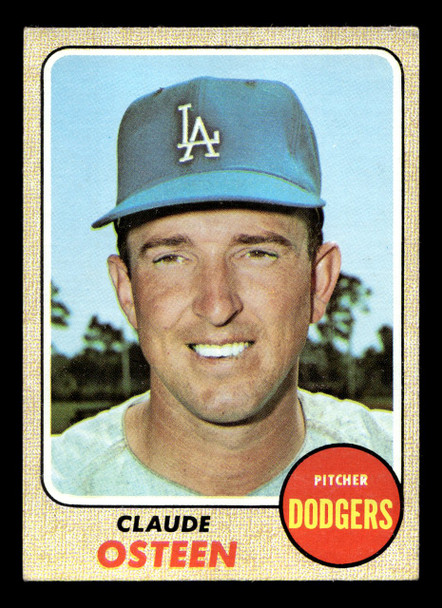 1968 Topps Claude Osteen #440 Los Angeles Dodgers VG-EX front of card