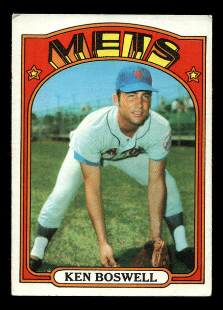 1972 Topps Ken Boswell #305 New York Mets VG-EX front of card