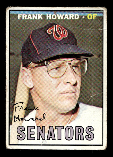1967 Topps Frank Howard #255 Washington Senators VG-EX front of card