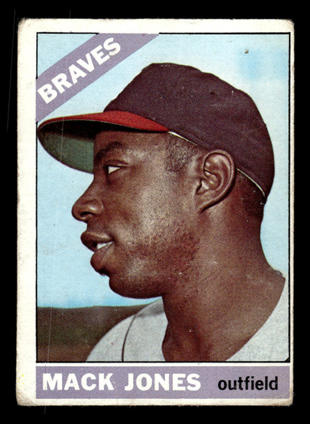 1966 Topps Mack Jones #446 Atlanta Braves VG-EX front of card