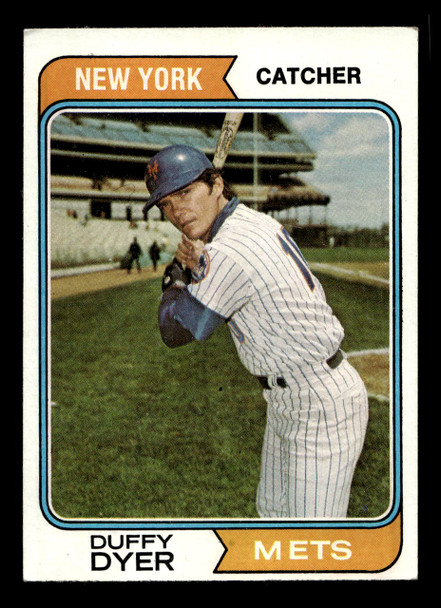 1974 Topps Duffy Dyer #536 New York Mets VG-EX front of card
