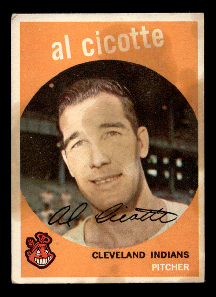 1959 Topps Al Cicotte #57 Cleveland Indians VG front of card