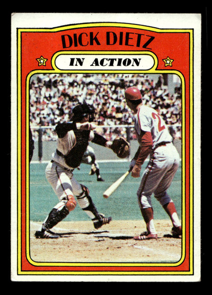 1972 Topps Dick Dietz #296 In Action VG front of card