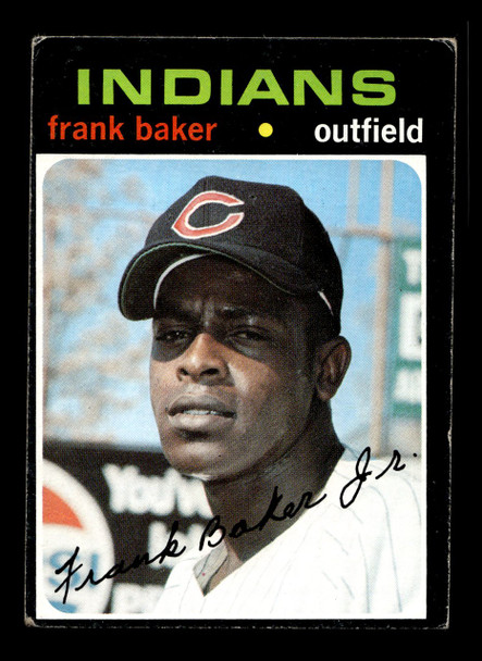 1971 Topps Frank Baker #689 Cleveland Indians High Number Low Grade - Creases - Front
