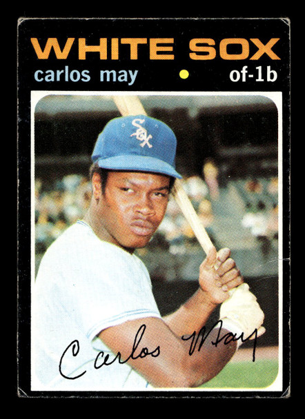 1971 Topps Carlos May #243 Chicago White Sox Low Grade - Creases - Front