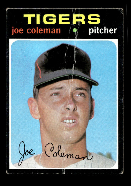 1971 Topps Joe Coleman #403 Detroit Tigers Poor - Front