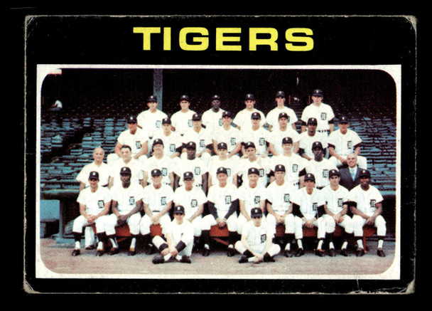 1971 Topps Detroit Tigers #336 Team Low Grade - Creases - Front