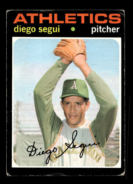 1971 Topps Diego Segui #215 Oakland Athletics Low Grade - Creases - Front