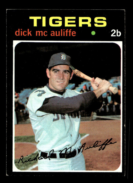 1971 Topps Dick McAuliffe #3 Detroit Tigers VG - Front