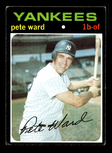 1971 Topps Pete Ward #667 New York Yankees High Number Low Grade - Creases - Front