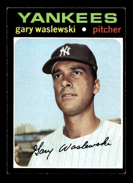 1971 Topps Gary Waslewski #277 New York Yankees VG - Front