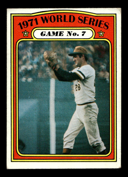 1972 Topps 1971 World Series Game 7 #229 Pittsburgh Pirates / Baltimore Orioles Low Grade - Creases - Front