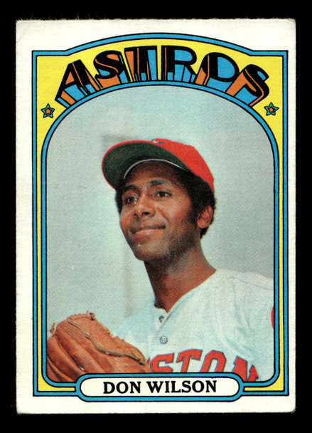 1972 Topps Don Wilson #20 Houston Astros Low Grade - Marks - Front