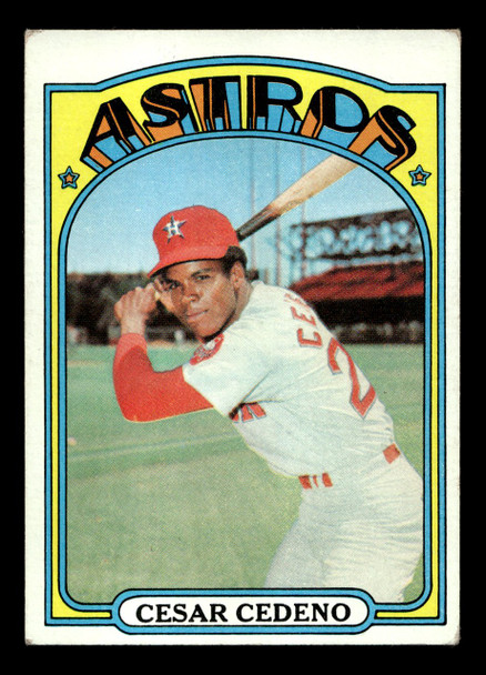 1972 Topps Cesar Cedeno #65 Houston Astros Low Grade - Creases - Front