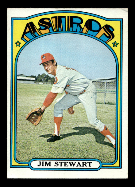 1972 Topps Jim Stewart #747 Houston Astros High Number Low Grade - Creases - Front