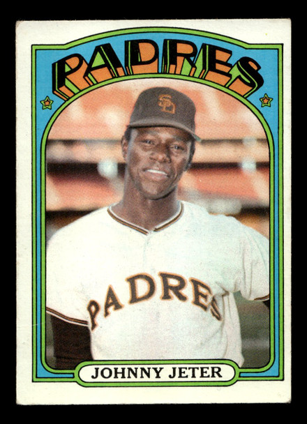 1972 Topps Johnny Jeter #288 San Diego Padres Low Grade - Creases - Front