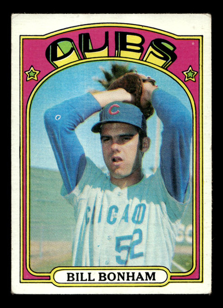 1972 Topps Bill Bonham #29 Chicago Cubs RC Yellow Under C and S Low Grade - Creases - Front