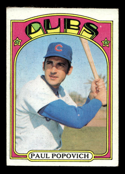 1972 Topps Paul Popovich #512 Chicago Cubs Good - Front