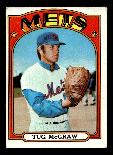 1972 Topps Tug McGraw #163 New York Mets Low Grade - Creases - Front