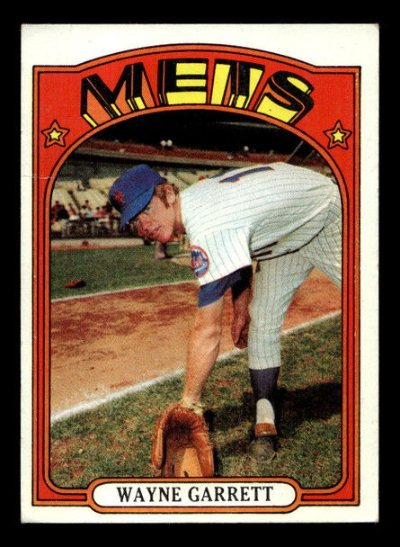 1972 Topps Wayne Garrett #518 New York Mets Low Grade - Creases - Front