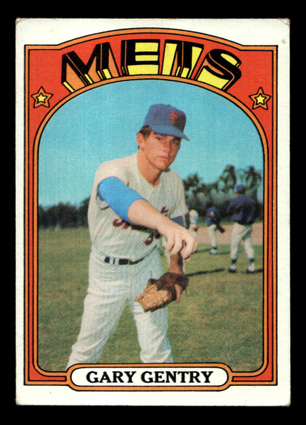 1972 Topps Gary Gentry #105 New York Mets Low Grade - Creases - Front