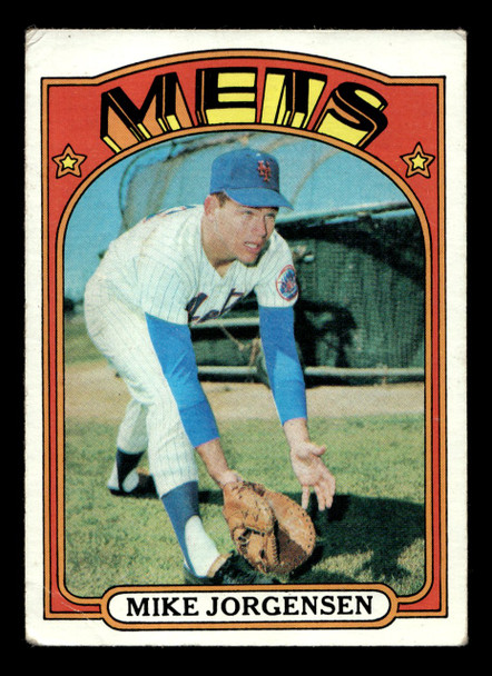 1972 Topps Mike Jorgensen #16 New York Mets Low Grade - Creases - Front