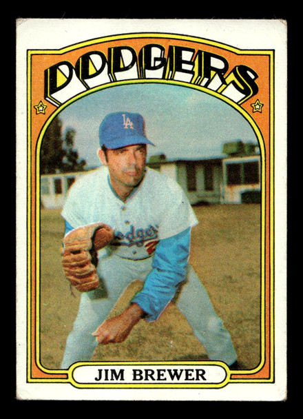 1972 Topps Jim Brewer #151 Los Angeles Dodgers Low Grade - Creases - Front