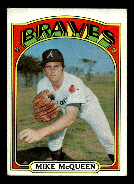 1972 Topps Mike McQueen #214 Atlanta Braves Low Grade - Creases - Front