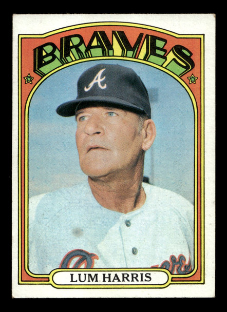 1972 Topps Lum Harris #484 Atlanta Braves Good - Front