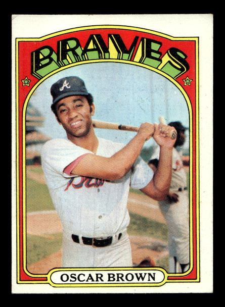 1972 Topps Oscar Brown #516 Atlanta Braves Low Grade - Creases - Front