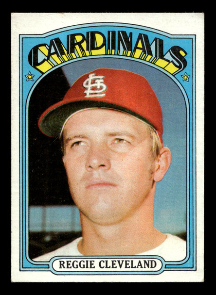 1972 Topps Reggie Cleveland #375 St. Louis Cardinals Low Grade - Creases - Front