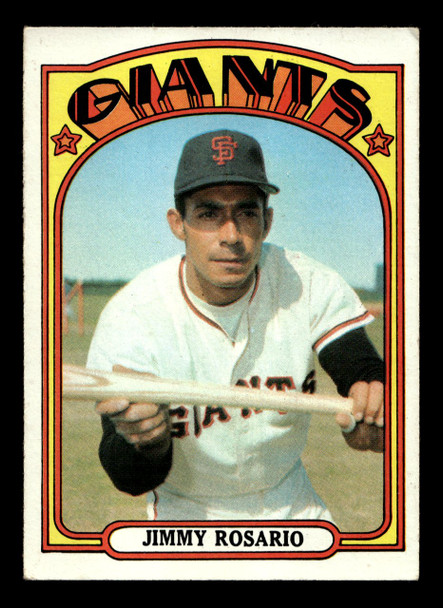 1972 Topps Jimmy Rosario #366 San Francisco Giants RC Low Grade - Creases - Front