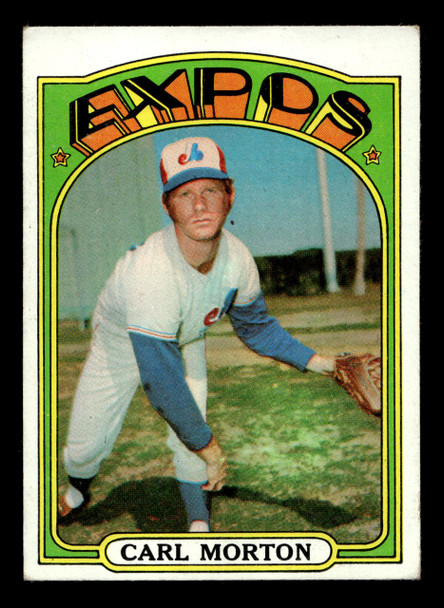 1972 Topps Carl Morton #134 Montreal Expos VG - Front