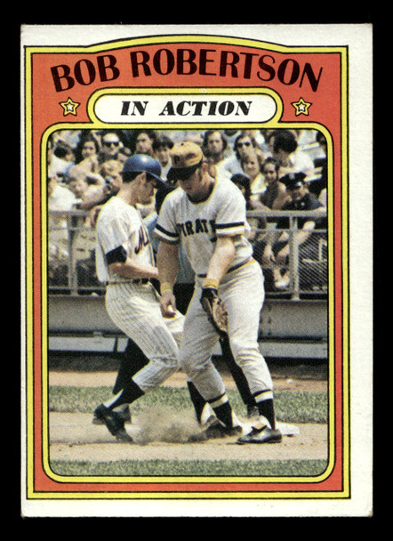 1972 Topps Bob Robertson #430 In Action Pittsburgh Pirates Low Grade - Creases - Front