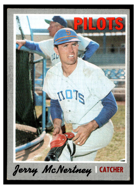 1970 Topps Baseball Jerry McNertney #158 Low Grade - Creases front of card