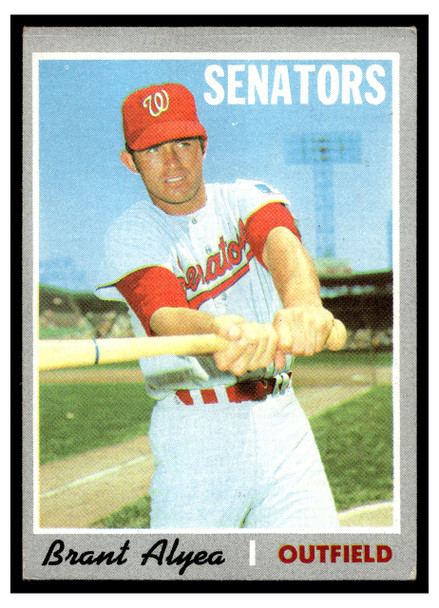 1970 Topps Baseball Brant Alyea #303 VG front of card