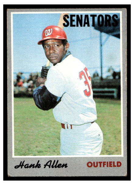 1970 Topps Baseball Hank Allen #14 VG front of card
